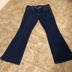 Whbm flare leg jeans size 10 short